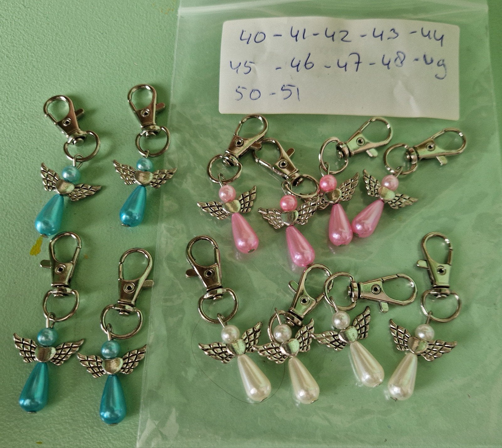 Sleutelhangers met engeltjes - Diverse kleuren, Ophalen of Verzenden, Nieuw