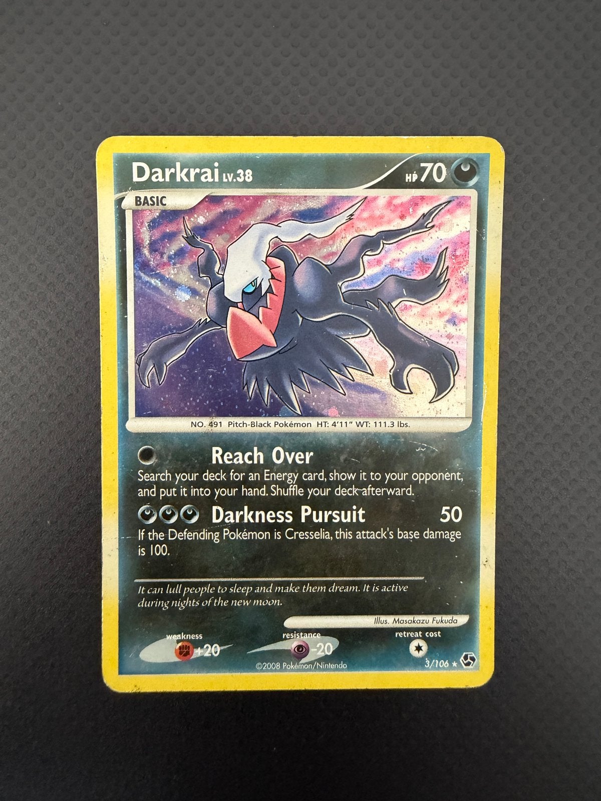 Darkrai 3/106, Ophalen of Verzenden, Zo goed als nieuw, Losse kaart, Foil