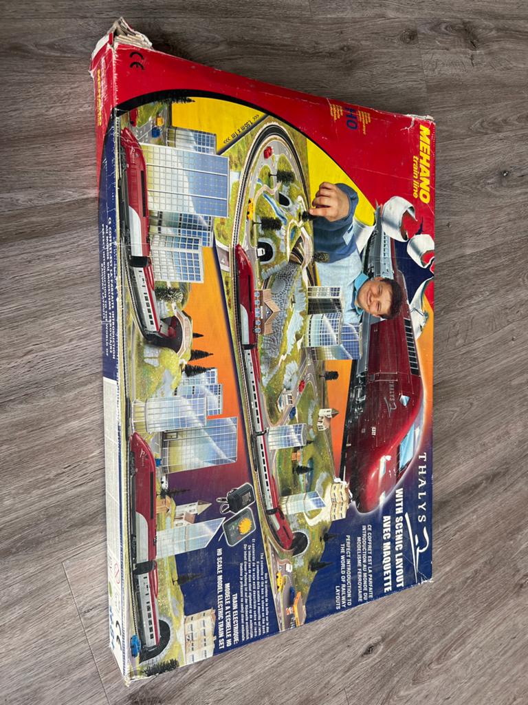 Complete treinbaan met accessoires - Meccano Thaly's, Hobby en Vrije tijd, Overige merken, Gelijkstroom of Wisselstroom, Ophalen of Verzenden