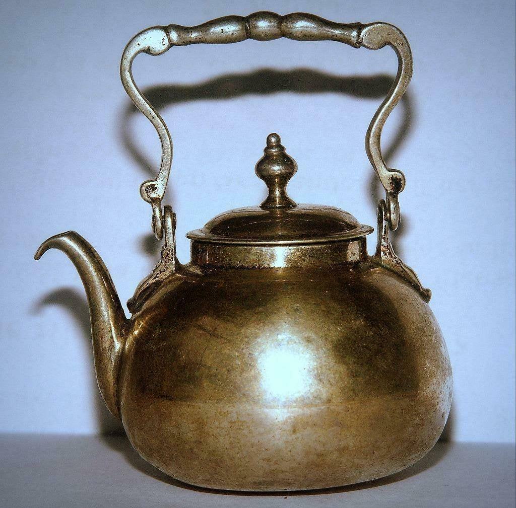 Uit verzameling: miniatuur WATERKETEL zilver Amsterdam 1745, Ophalen of Verzenden, Zilver