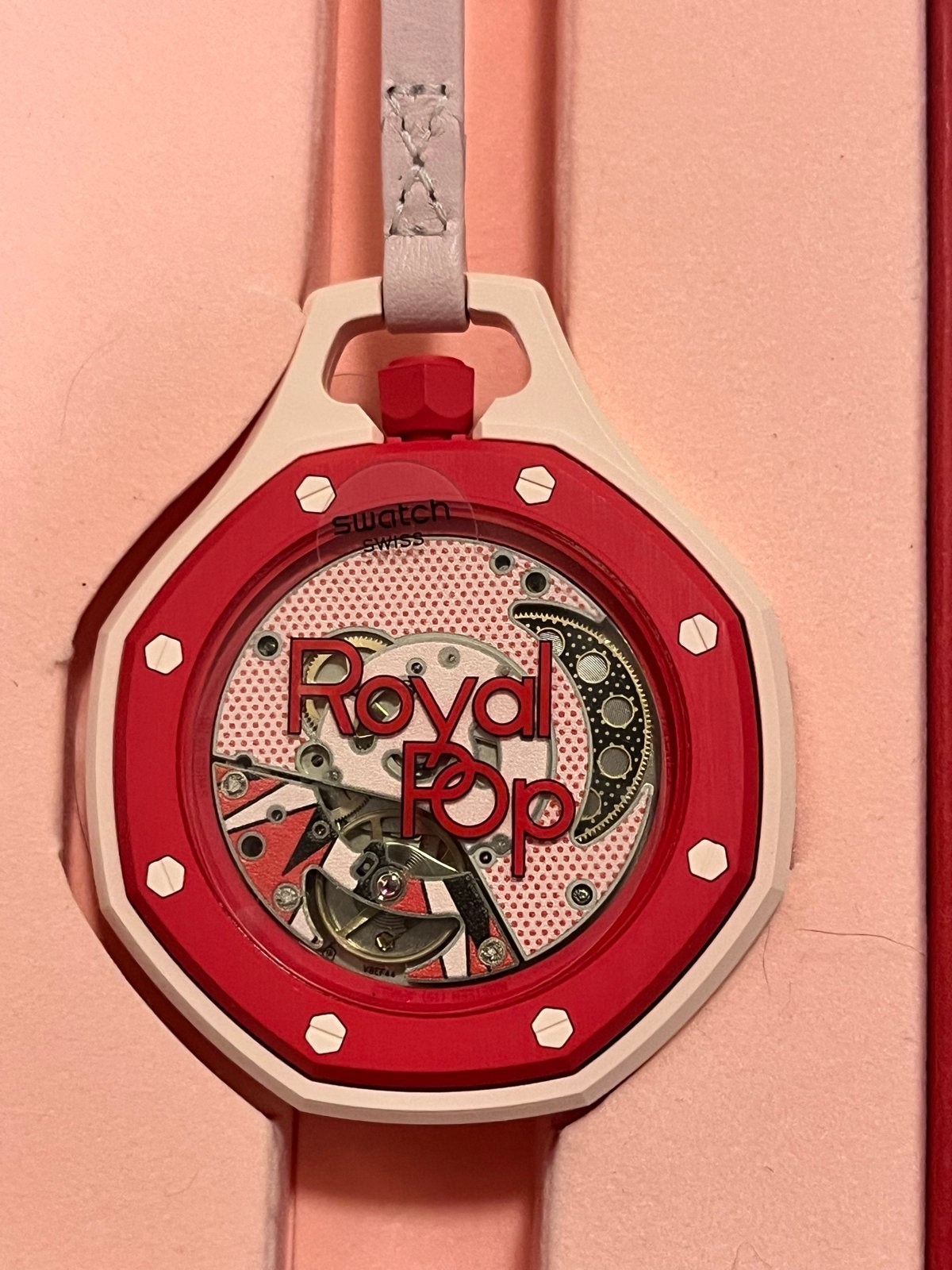 Swatch x Audemars Piguet Royal Pop Otto Rosso - swatch ap, Swatch, Nieuw, Ophalen of Verzenden, Kunststof