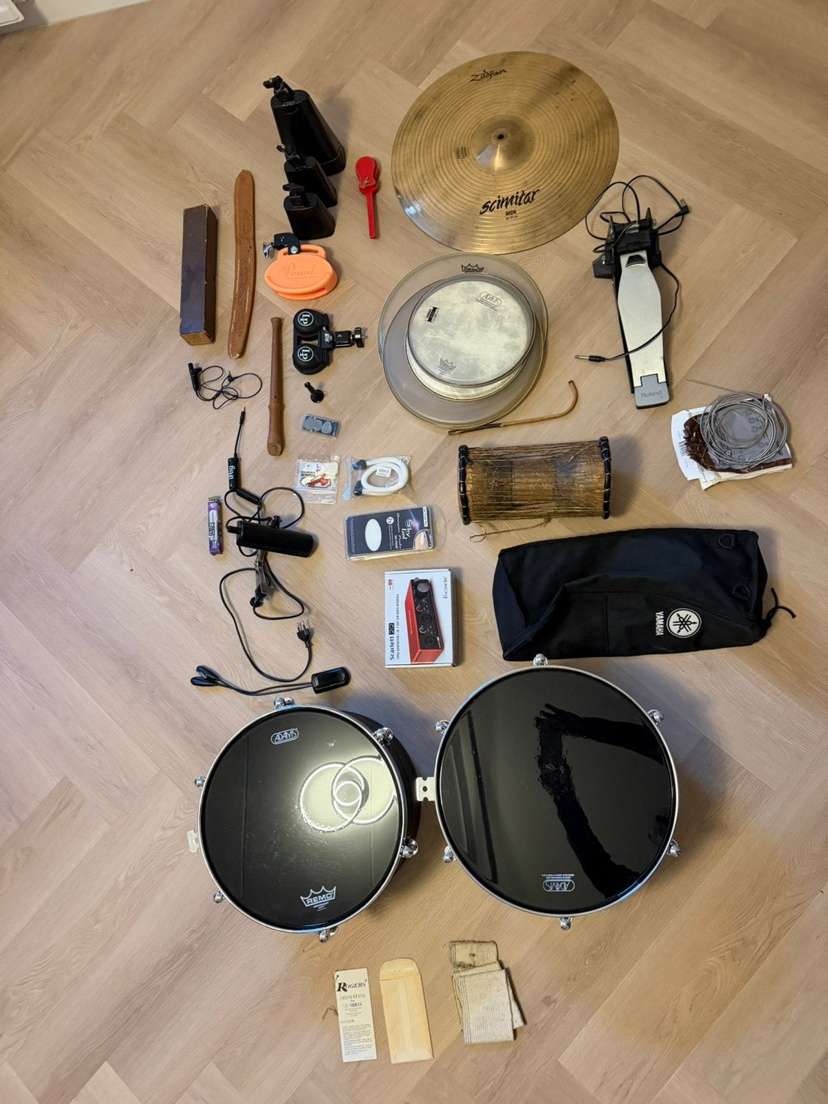 LP-cowbells&timbales&castagnetten/Pearl hh-stand/Zildjian rd, Muziek en Instrumenten, Ophalen of Verzenden