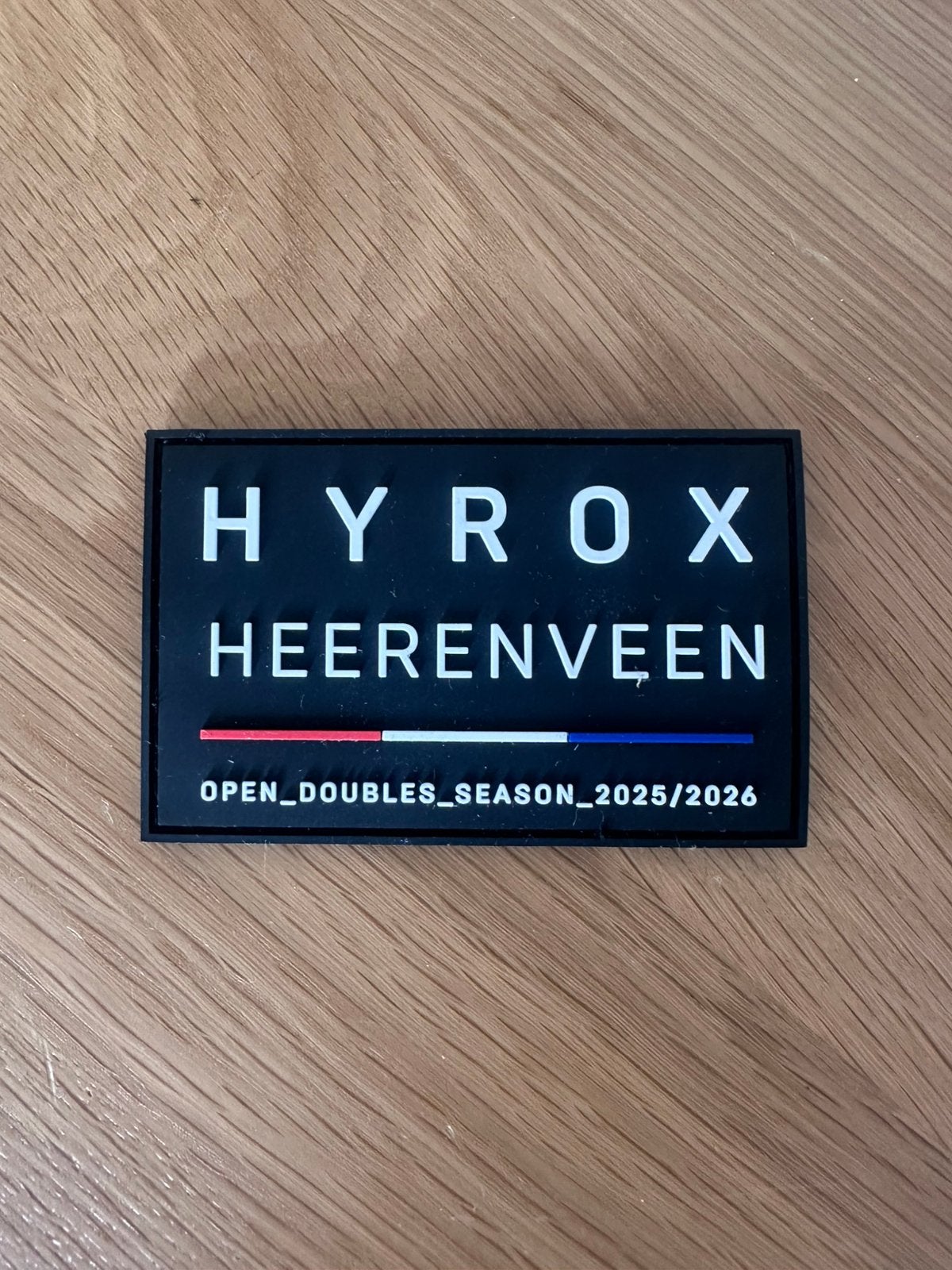 Hyrox Heerenveen patch tag badge, Ophalen of Verzenden, Zo goed als nieuw