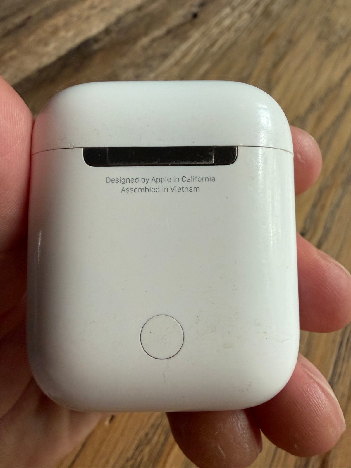 Apple AirPods 1 Oplaadcase (zonder oortjes), Ophalen of Verzenden, Gebruikt, Overige typen, Apple