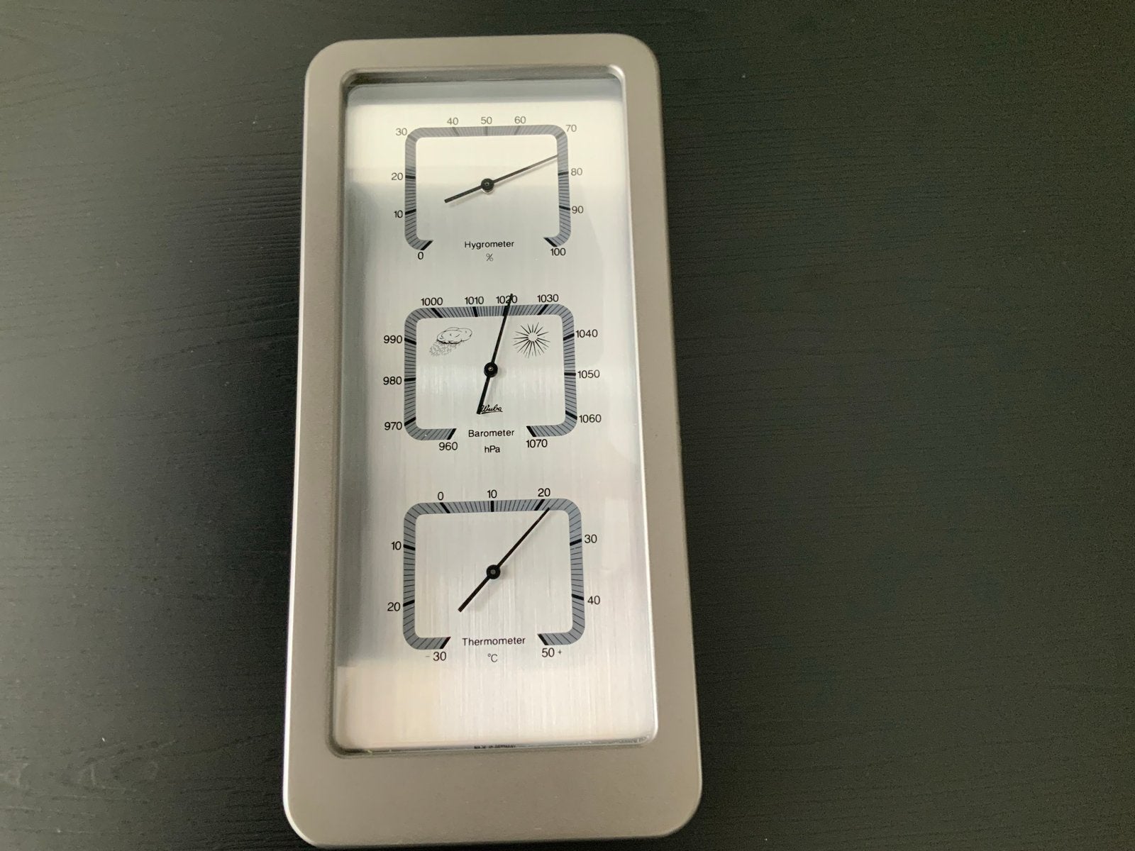 Barigo Barometer met Hygrometer en Thermometer, Ophalen of Verzenden, Gebruikt, Weerstation