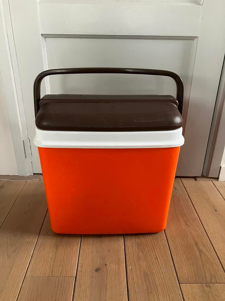 Retro koelbox Curver Vintage, Caravans en Kamperen, Ophalen of Verzenden, Gebruikt, Koelbox, Koelelement