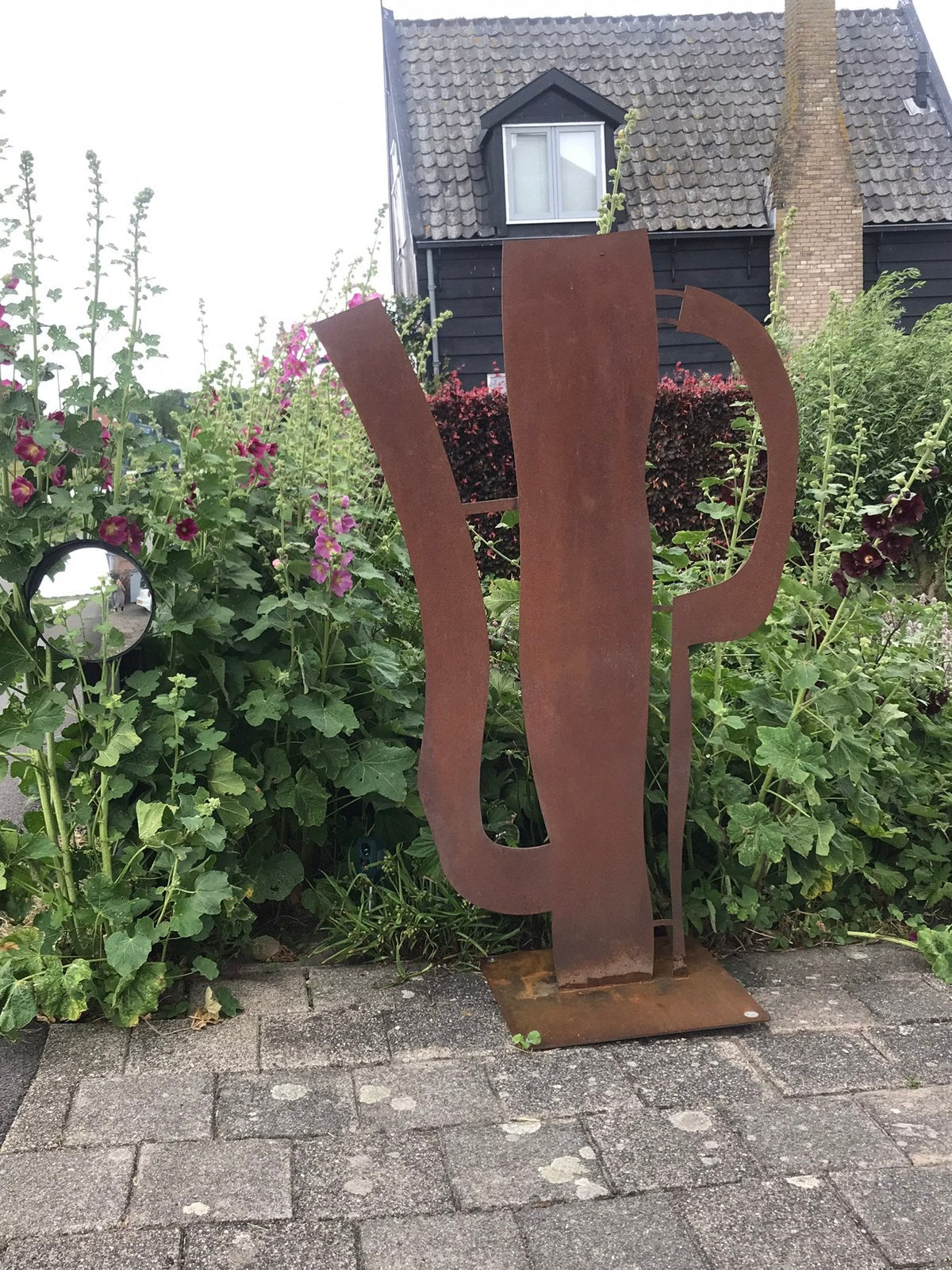 Klaas Gubbels, ijzeren buitenbeeld, Ophalen