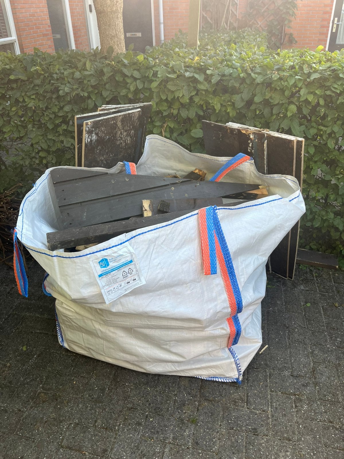 Big bag hout en plaatmateriaal met spijkers & schroeven, Ophalen, Overige houtsoorten