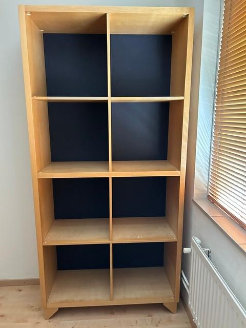 Boekenkast Beige, Ophalen, Met plank(en), Gebruikt, 200 cm of meer
