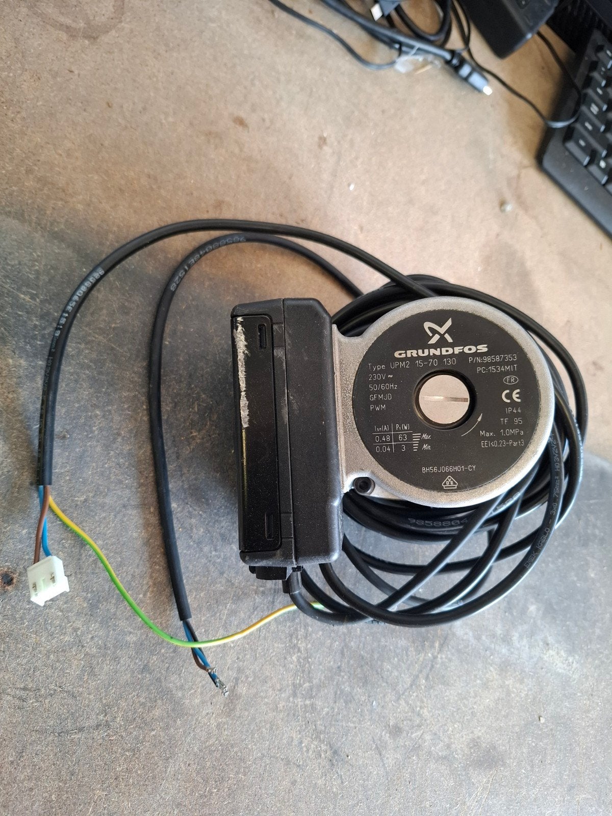 Grundfos UPM2 15-70 130 circulatiepomp, werkend, Ophalen of Verzenden, Gebruikt