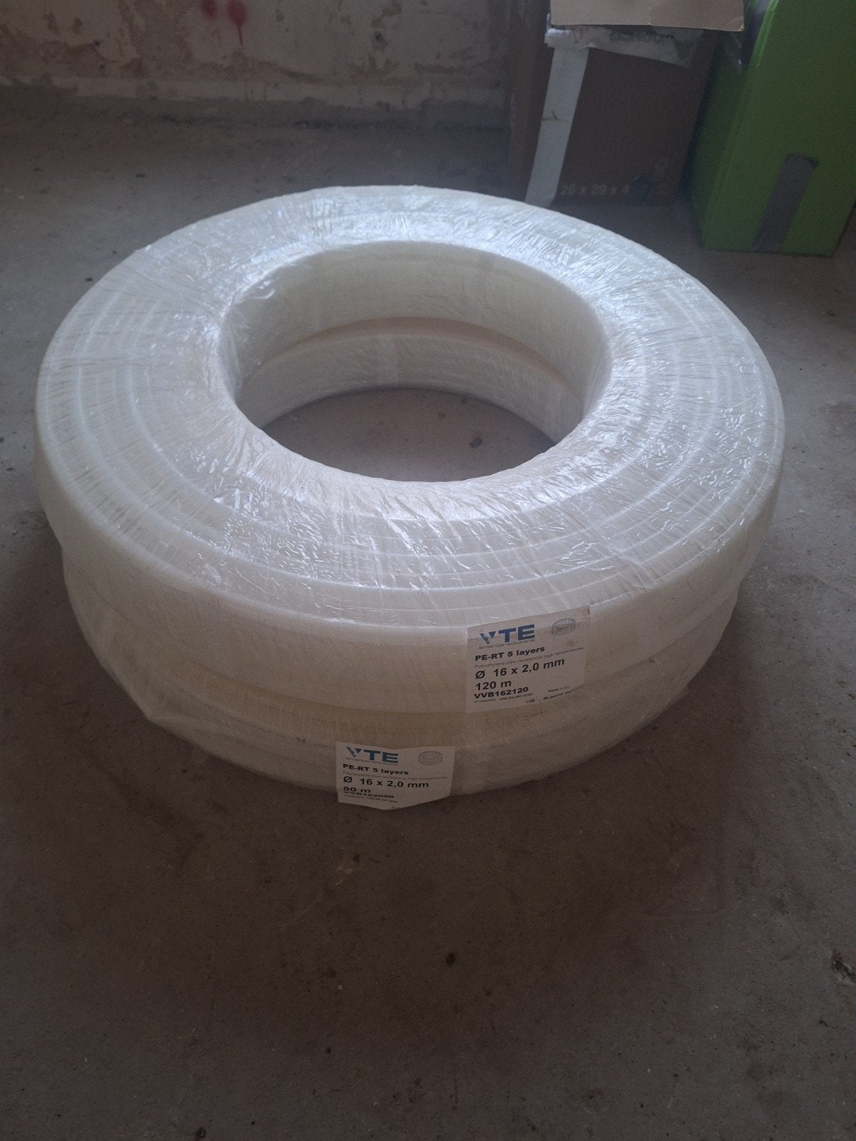 Vloerverwarmingsbuis 16x2.0mm - 90m en 120m rollen, Ophalen, Overige materialen, Minder dan 20 mm, 6 meter of meer