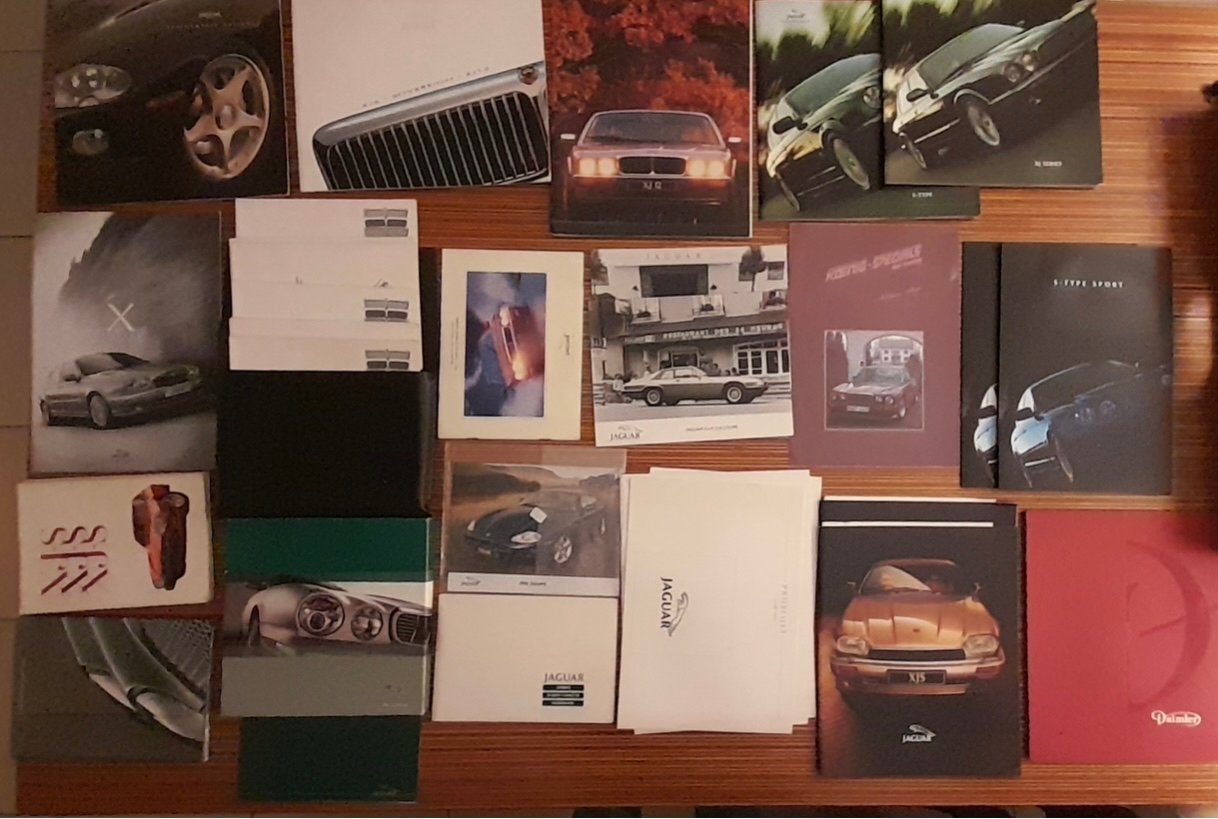 Diverse Jaguar en Daimler brochures en prijslijsten, Ophalen, Gelezen, Overige merken