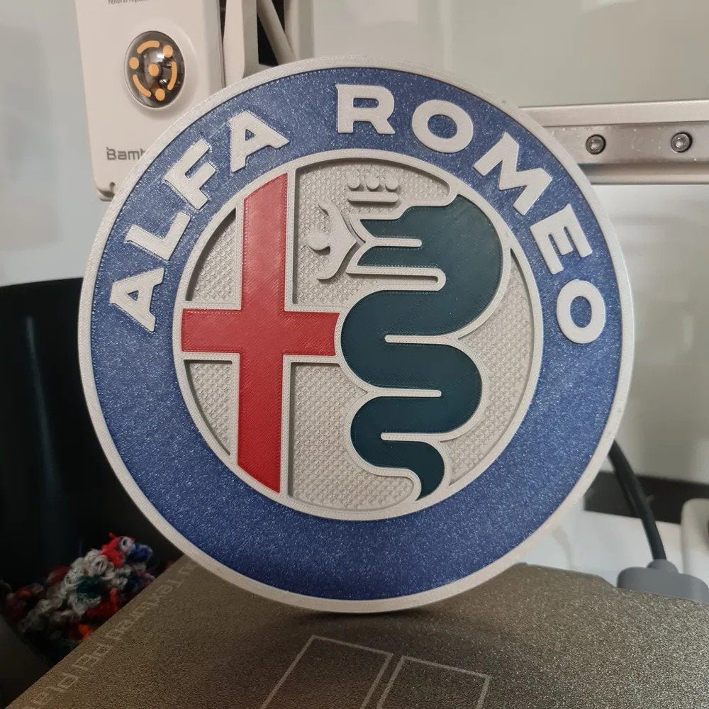 3D Geprint Alfa Romeo Logo 2015, Ophalen of Verzenden, Nieuw