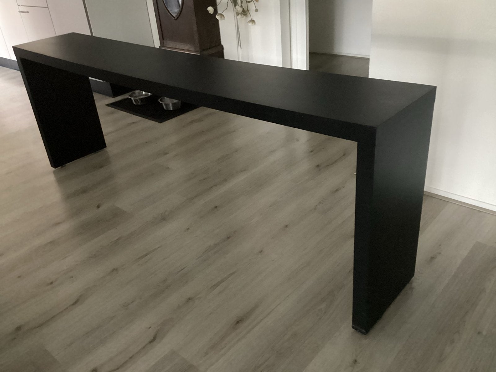 IKEA Bed/Wandtafel - Zwart (voorheen wit), Ophalen, Gebruikt, Minder dan 50 cm, 200 cm of meer