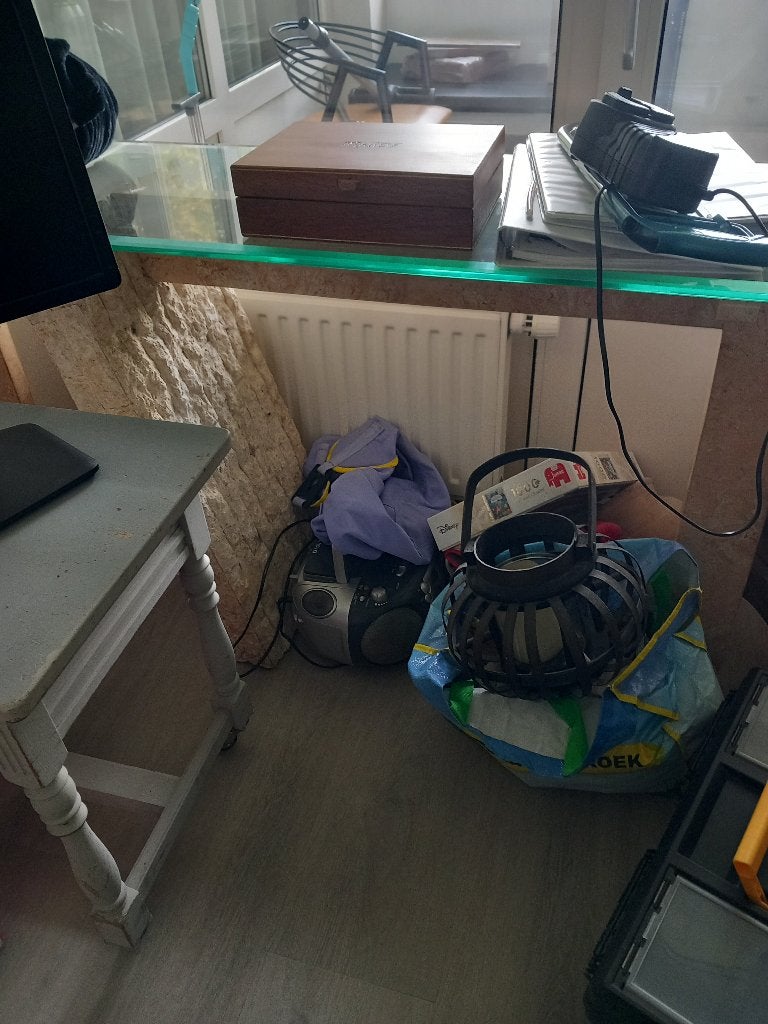 Tafel, Huis en Inrichting, Gebruikt, 150 tot 200 cm, Ophalen of Verzenden, Glas