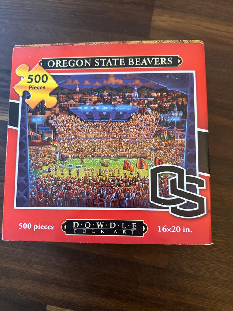 Dowdle Puzzel Oregon State Beavers 500 Stukjes, Ophalen of Verzenden, 500 t/m 1500 stukjes, Zo goed als nieuw, Legpuzzel