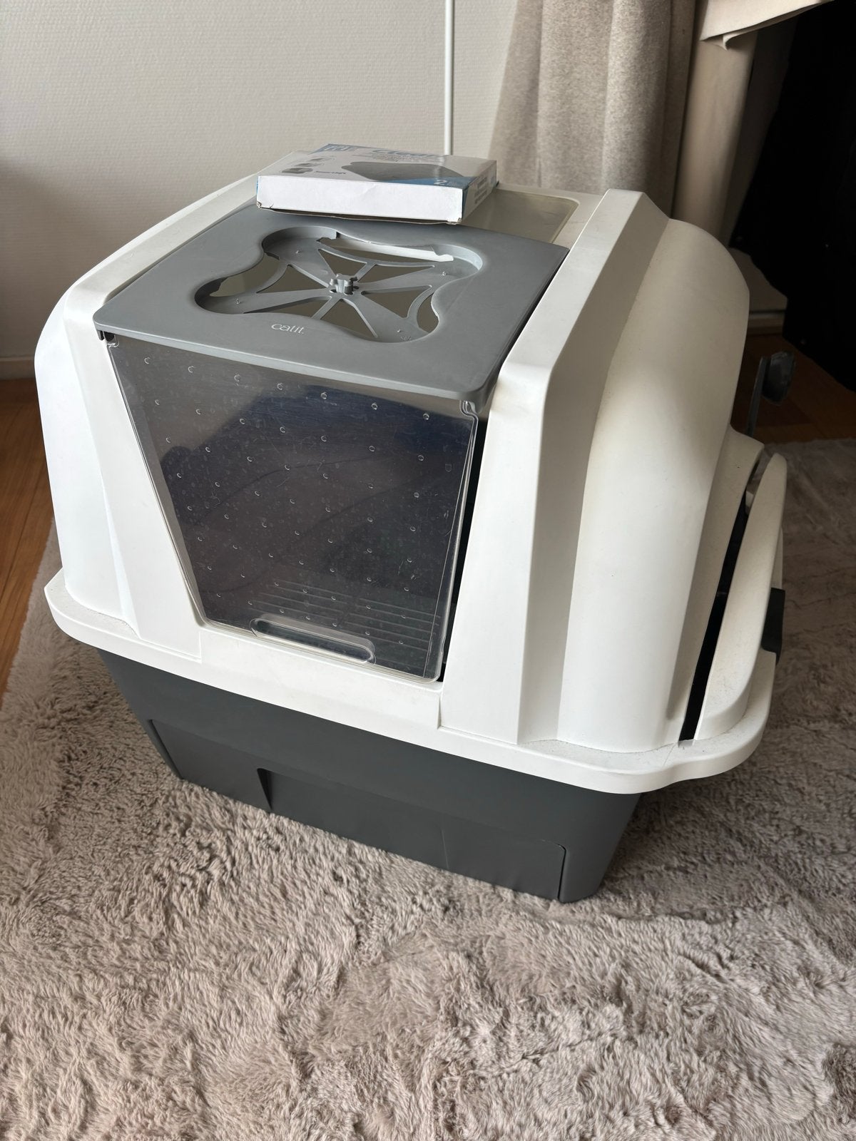 Catit SmartSift Kattentoilet – semi Zelfreinigende Kattenbak, Dieren en Toebehoren, Ophalen, Zelfreinigend, Gebruikt, Gesloten