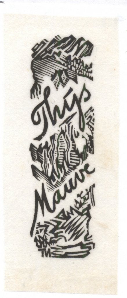 1311 Ex Libris Nederland : Thijs Mauve, 1950, Verzenden, Ex libris