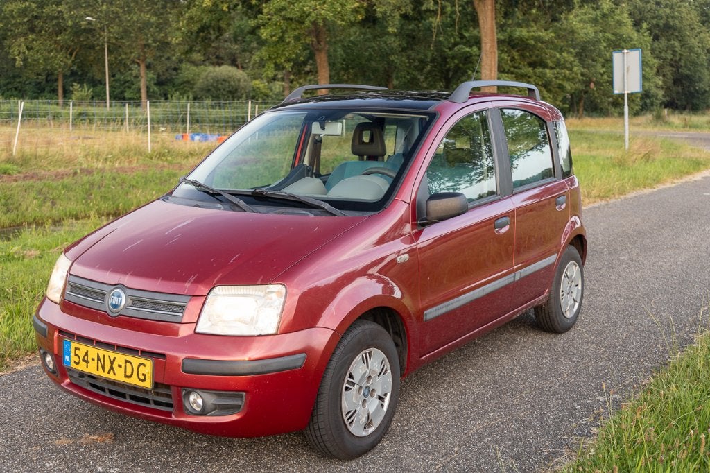 Fiat Panda 1.2 2004 Rood - 177642km, Voorwielaandrijving, Stof, Airbags, Origineel Nederlands