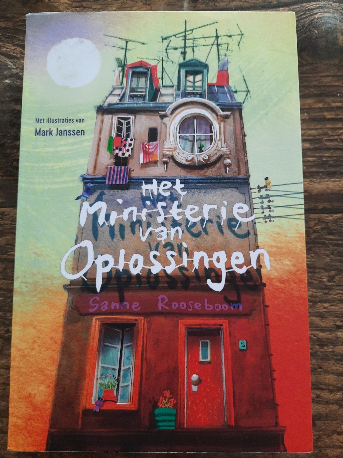 Het Ministerie van Oplossingen - Sanne Rooseboom (softcover), Boeken, Ophalen of Verzenden, Gelezen, Sanne Rooseboom, Fictie