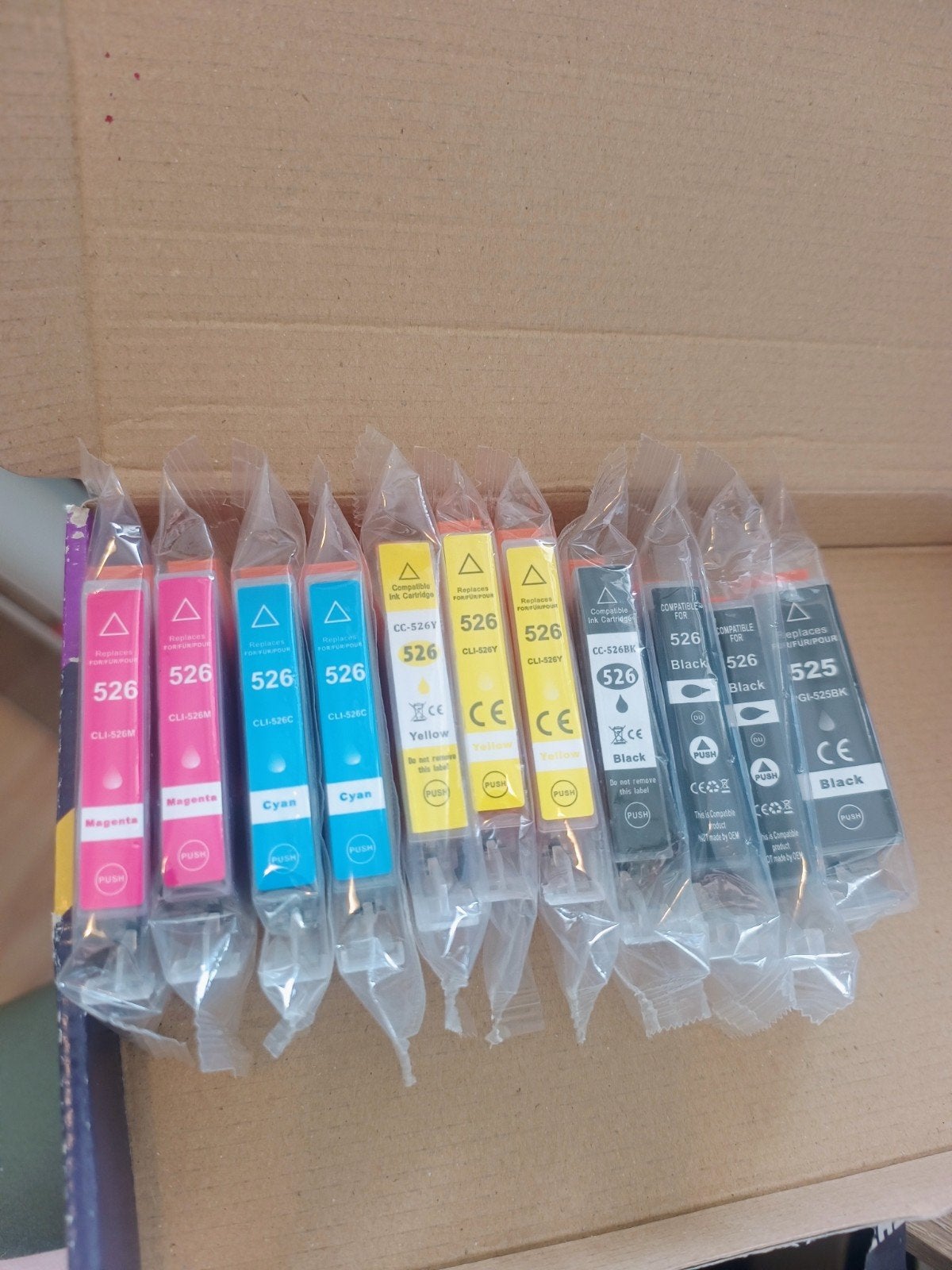 Canon 525 526 en HP 912 XL inktcartridges Nieuw + Gratis ext, Ophalen of Verzenden, Nieuw