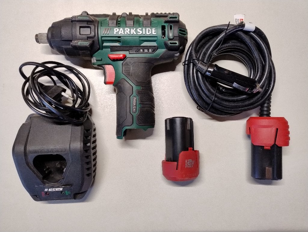 accu slagmoersleutel Parkside PHSSA 12A1, Ophalen, Gebruikt, Boormachine
