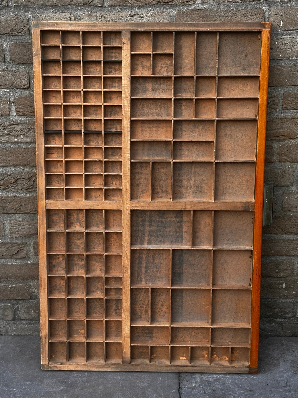 Letterbak vintage 83 cm x 53 cm, Ophalen, Gebruikt, Hout, 53 cm