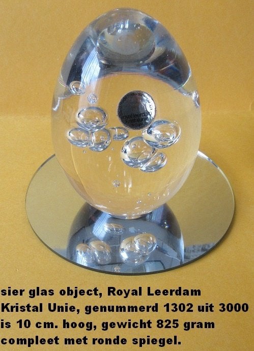 ROYAL LEERDAM , kristallen ei, nr. 1302 uit serie van 3000, Ophalen of Verzenden