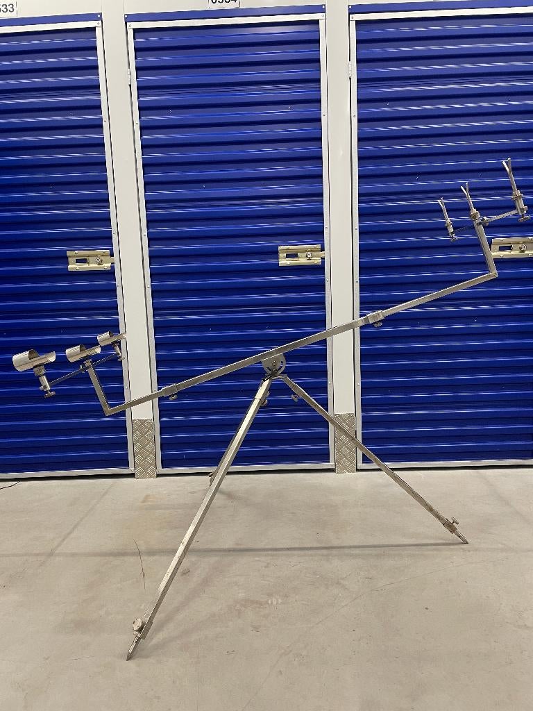 X2 RVS Tripod voor karper- en zeevissen, Ophalen, Gebruikt, X2, .