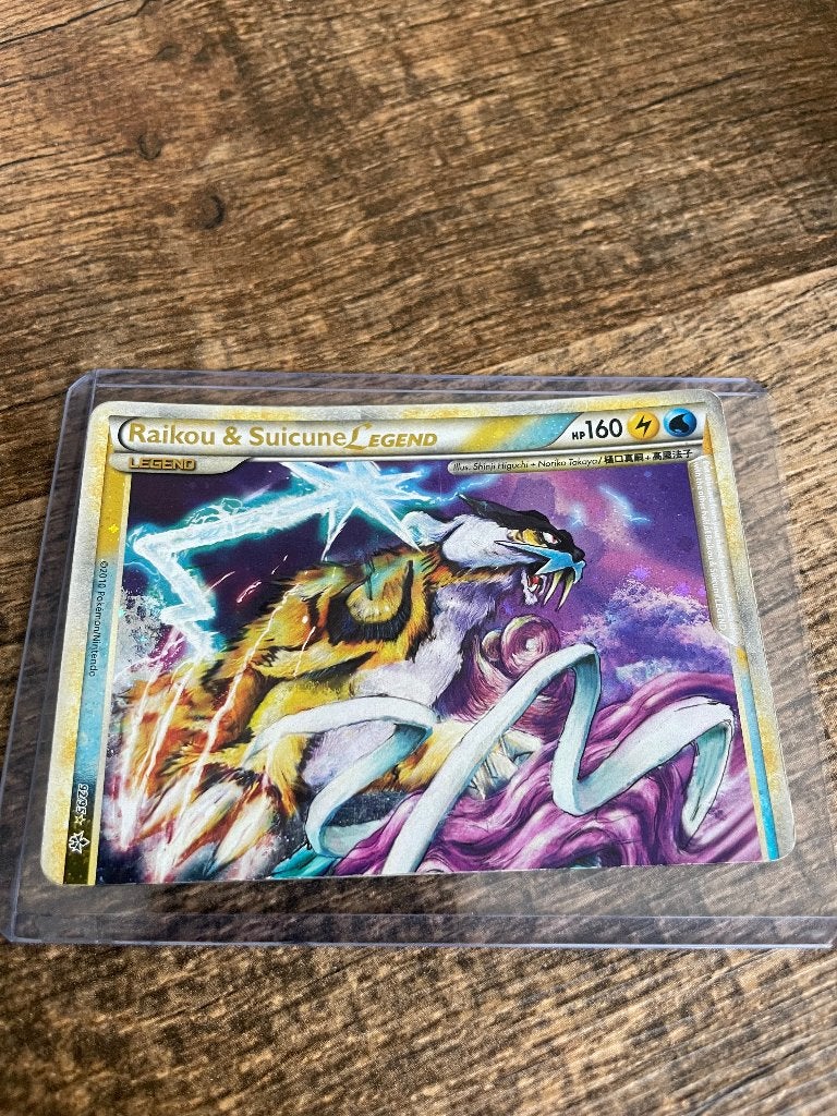 Raikou & Suicune legend 92/95 Pokémon kaart, Ophalen of Verzenden, Zo goed als nieuw, Losse kaart, Foil