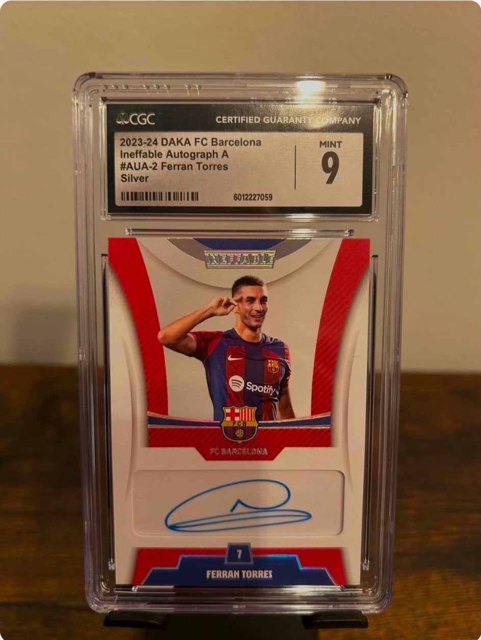 Ferran Torres Daka cgc auto 25/40, Ophalen of Verzenden, Nieuw, Buitenlandse clubs, Spelerskaart