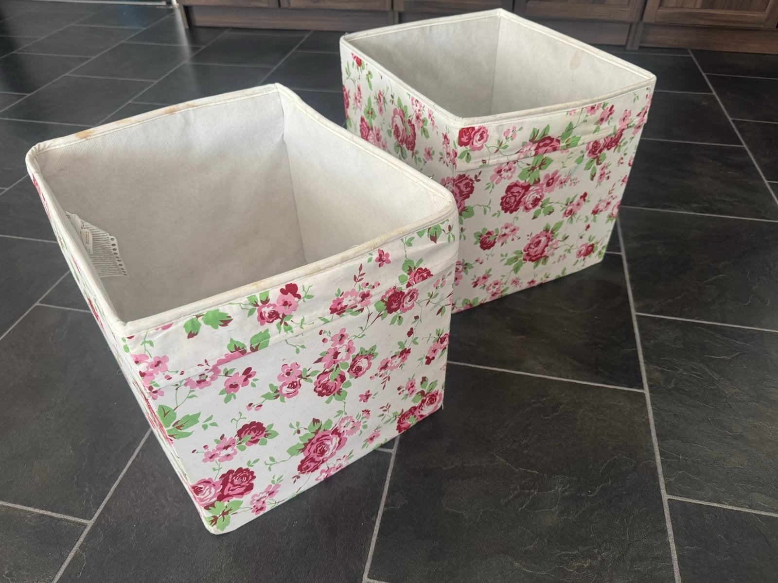 Ikea Billy opbergdozen met bloemenprint, Ophalen, Gebruikt, Meerkleurig, Landelijk