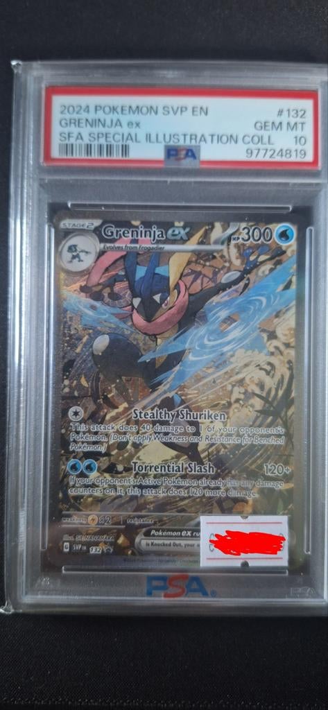 Greninja 132 PSA 10 pokemon kaart, Ophalen of Verzenden, Nieuw