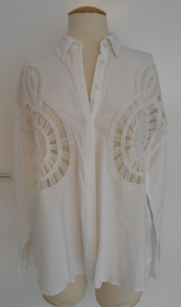 Shoeby blouse wit mt L/XL, Wit, Maat 42/44 (L), Ophalen of Verzenden, Zo goed als nieuw