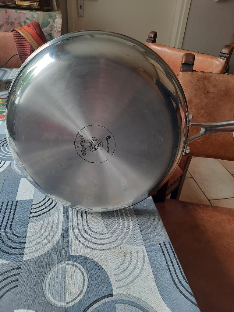 Nieuwe pan roestvrijstaal 28 cm, Ophalen, Nieuw, Rvs