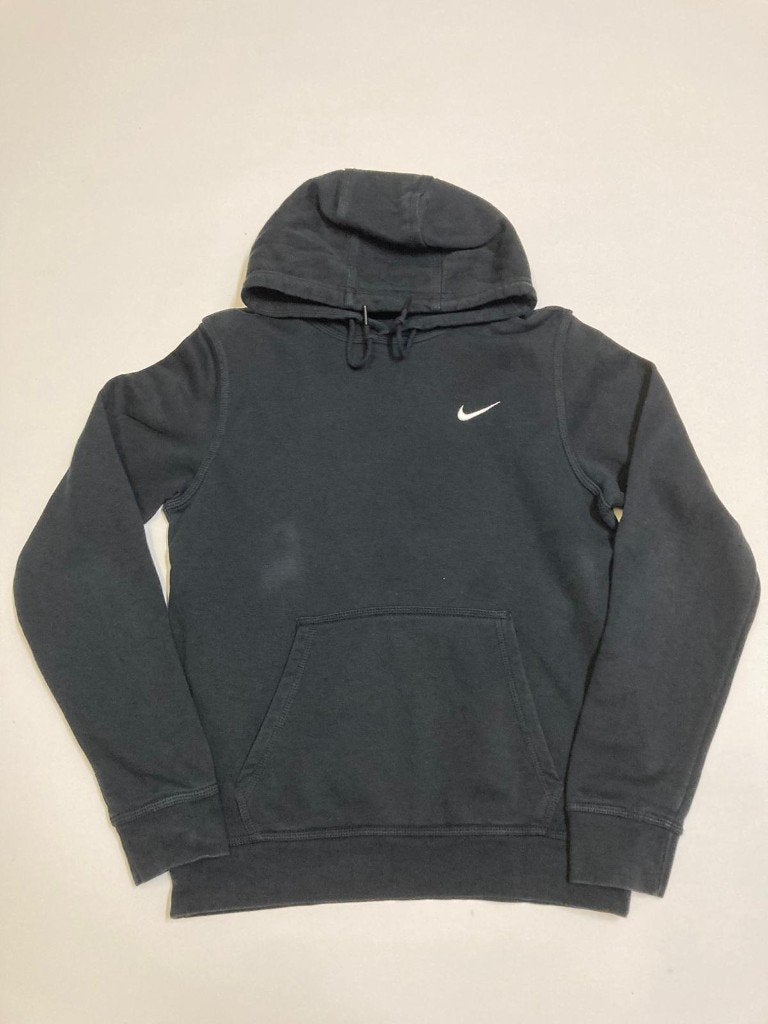 Y2K 2000s Nike hoodie – Small Swoosh - M - Black, Maat 48/50 (M), Zwart, Nike, Ophalen of Verzenden