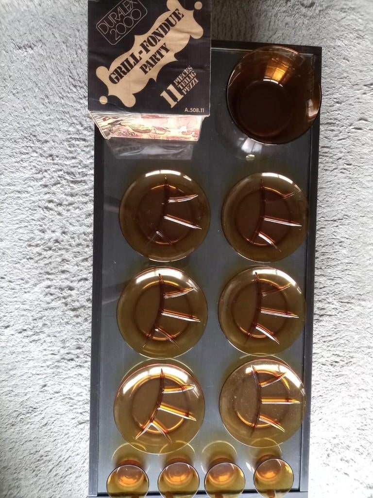 Duralex 2000 Grill-fondue Part set, Ophalen, Gebruikt, Overige typen, Glas