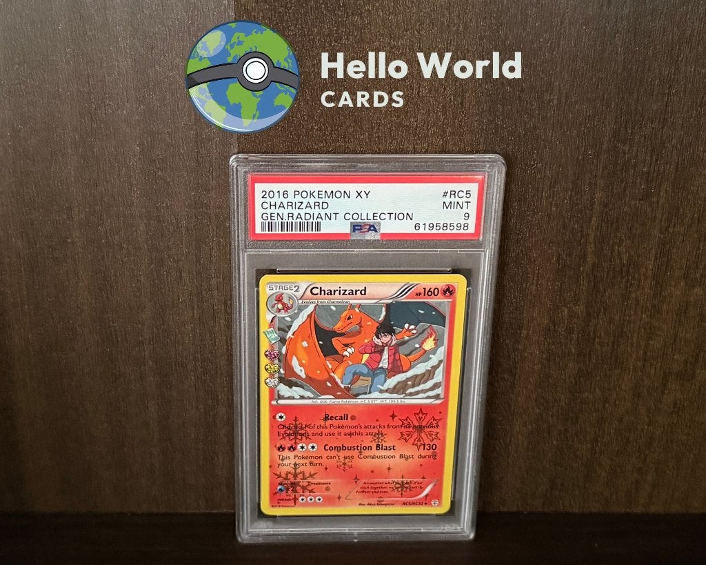 Charizard RC5/RC32 - PSA 9 - Generations Radiant Collection, Hobby en Vrije tijd, Ophalen of Verzenden, Zo goed als nieuw, Losse kaart