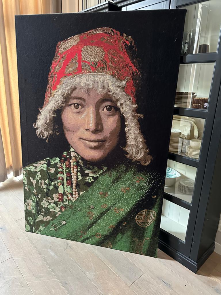 Wandpaneel Steve McCurry 'Tibet Girl' Loods 5, Antiek en Kunst, Kunst | Niet-Westerse kunst, Ophalen