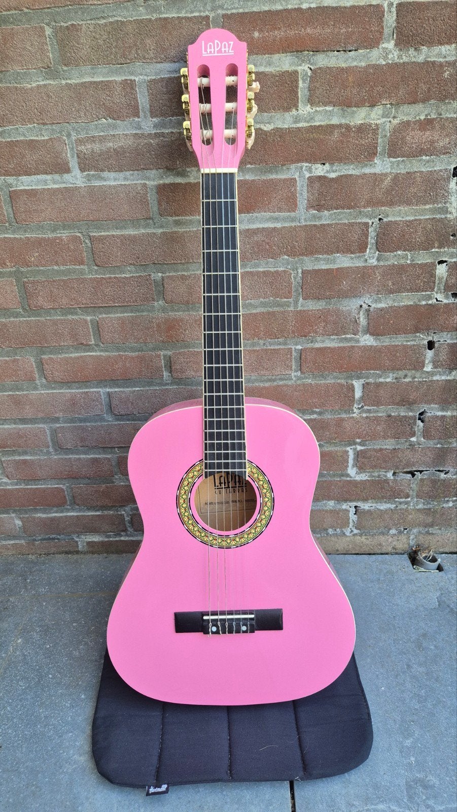 LaPaz 002 PI 3/4 klassieke gitaar – roze – nieuw/nooit ge, Ophalen of Verzenden, Nieuw, Klassieke of Spaanse gitaar