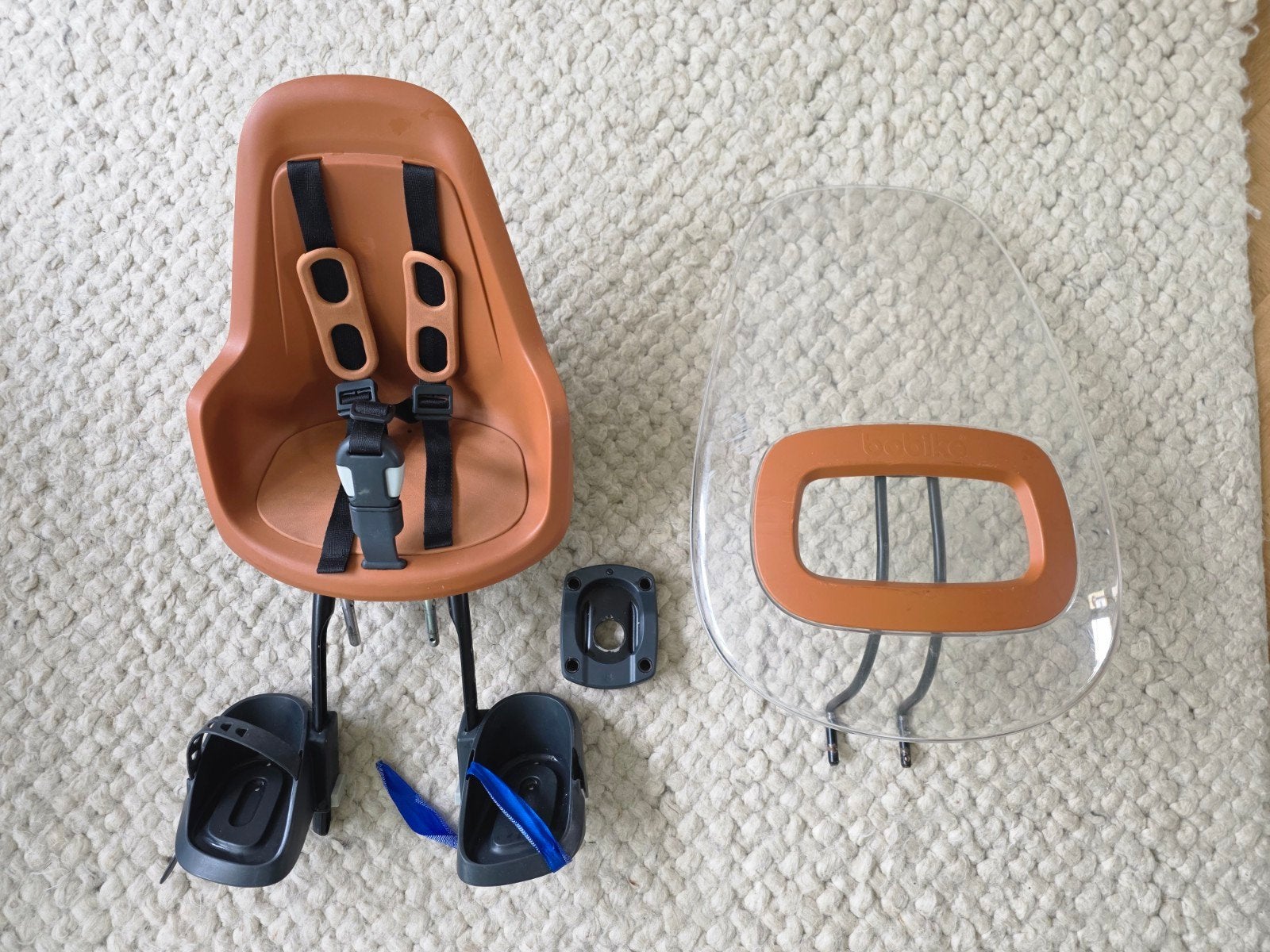 Bobike Mini ONE fietszitje met windscherm en adapter, Fietsen en Brommers, Fietsaccessoires | Fietsstoeltjes, Ophalen, Voorzitje