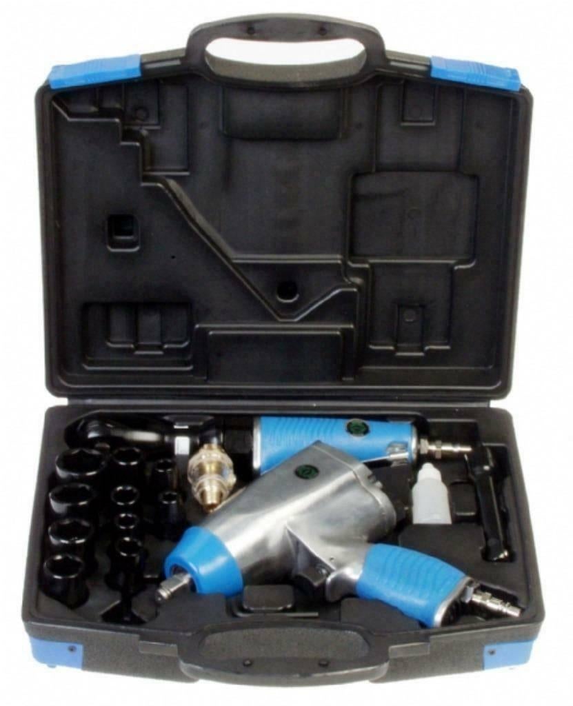 Airpress slagratel/slagmoersleutelset (1/2), Auto diversen, Autogereedschap, Nieuw, Ophalen
