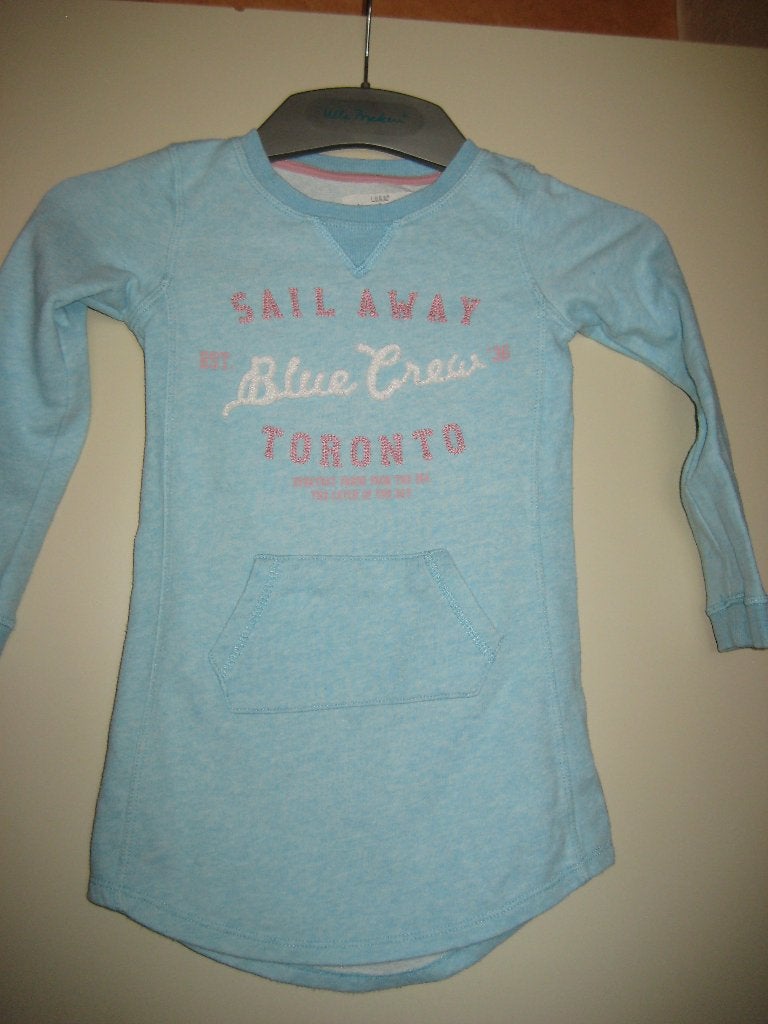 Blauwe trui, 110/116, H+M L.O.G.G., voor meisjes, Ophalen of Verzenden, Zo goed als nieuw, Meisje, Trui of Vest