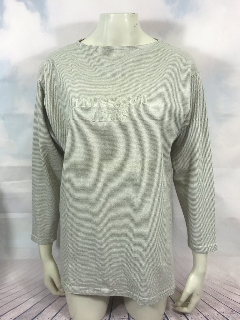 Trussardi Jeans gestreepte trui maat L (3C2), Kleding | Dames, Tweedehands verkoop, Blauw, Ophalen of Verzenden, Tweedehands verkoop