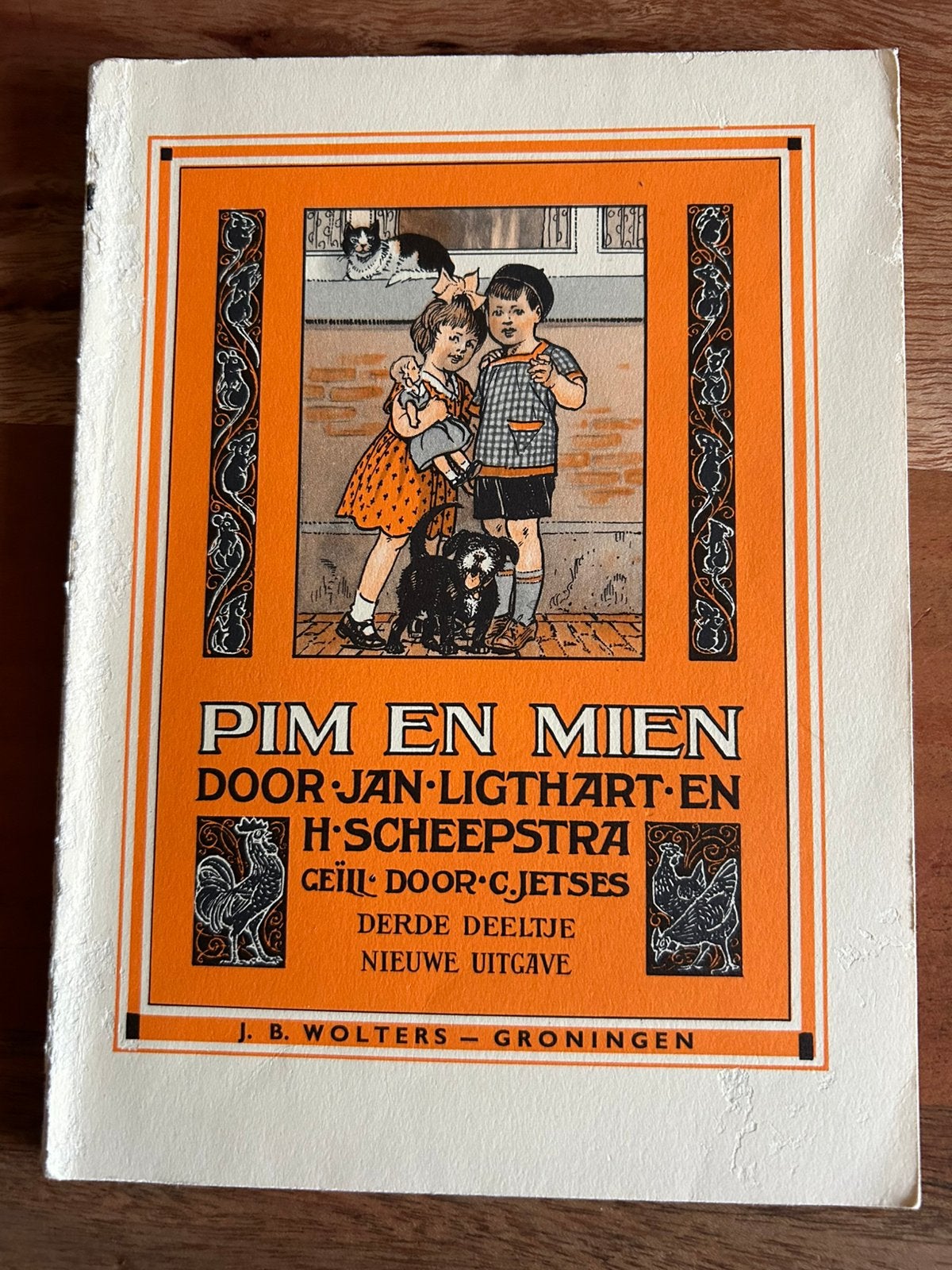 3 schoolboekjes - Buurkinderen - Pim en Mien - Jan Ligthart, Antiek en Kunst, Ophalen of Verzenden, Jan Ligthart - H. Scheepstra - Cornelis Jetses
