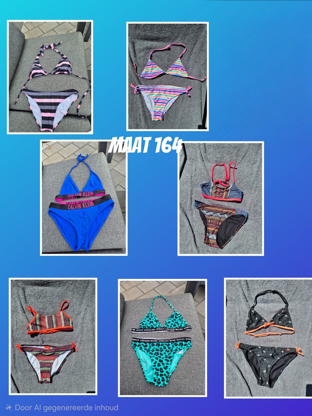 Heel veel bikini's maat 164 oa protest, Calvin klein en WE, Protest, Meisje, Sport- of Zwemkleding, Ophalen of Verzenden