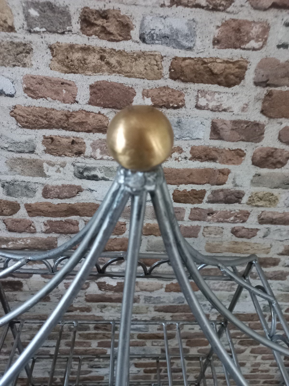Handmade Wijnrek voor 20 Flessen -  IJzer, Ophalen, Gebruikt, 15 tot 25 flessen, 75 – 100