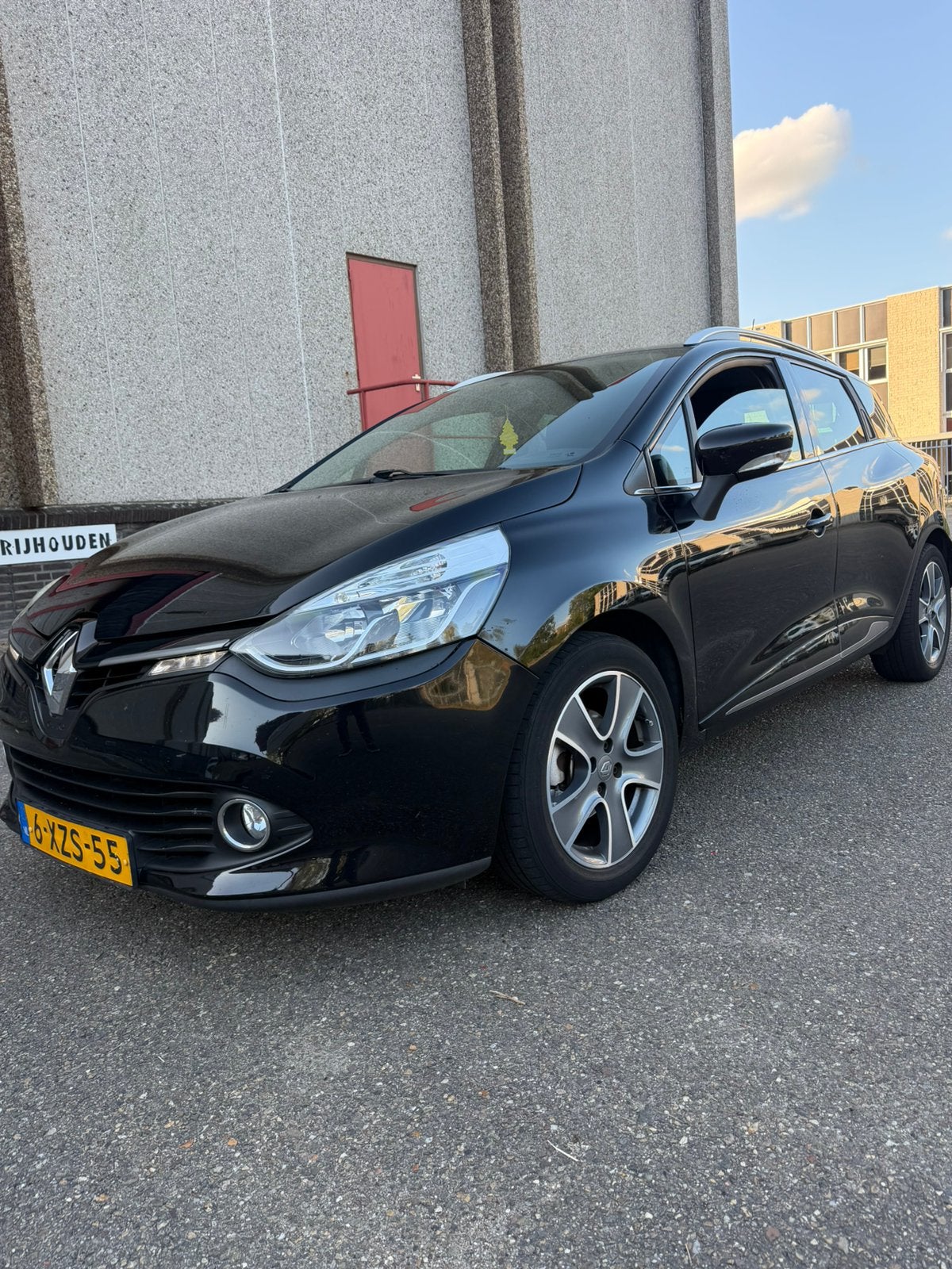 Renault Clio 0.9 TCE 90 Estate 2014 Zwart, Auto's, Voorwielaandrijving, 898 cc, Zwart, Origineel Nederlands
