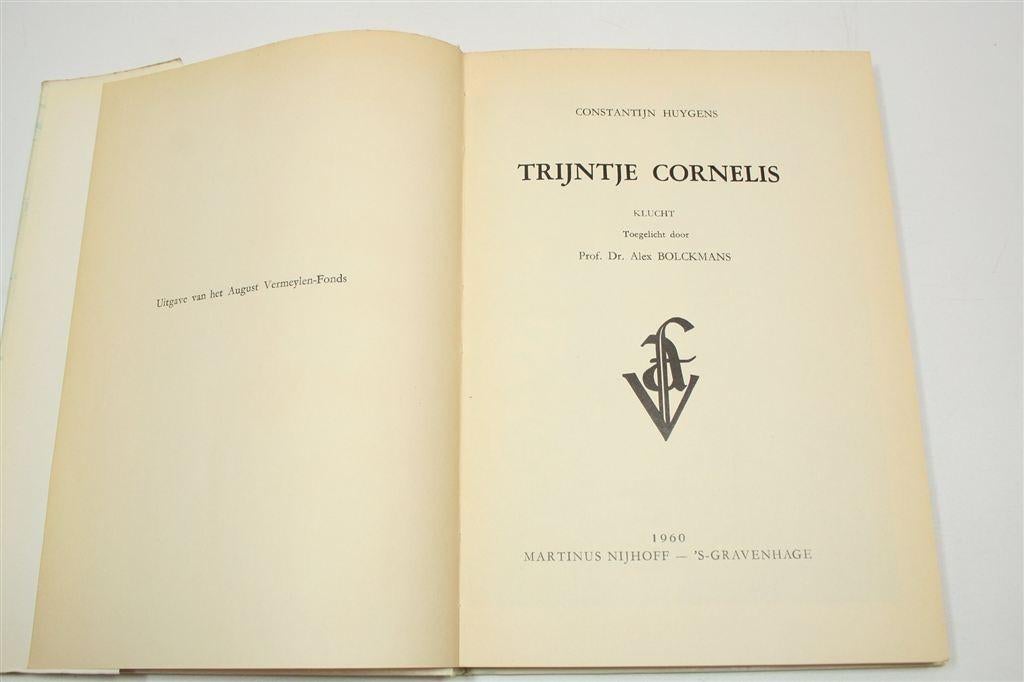 Trijntje Cornelis — Klucht Huygens Editie 1672 Nijhoff 1960, Ophalen of Verzenden, Gelezen