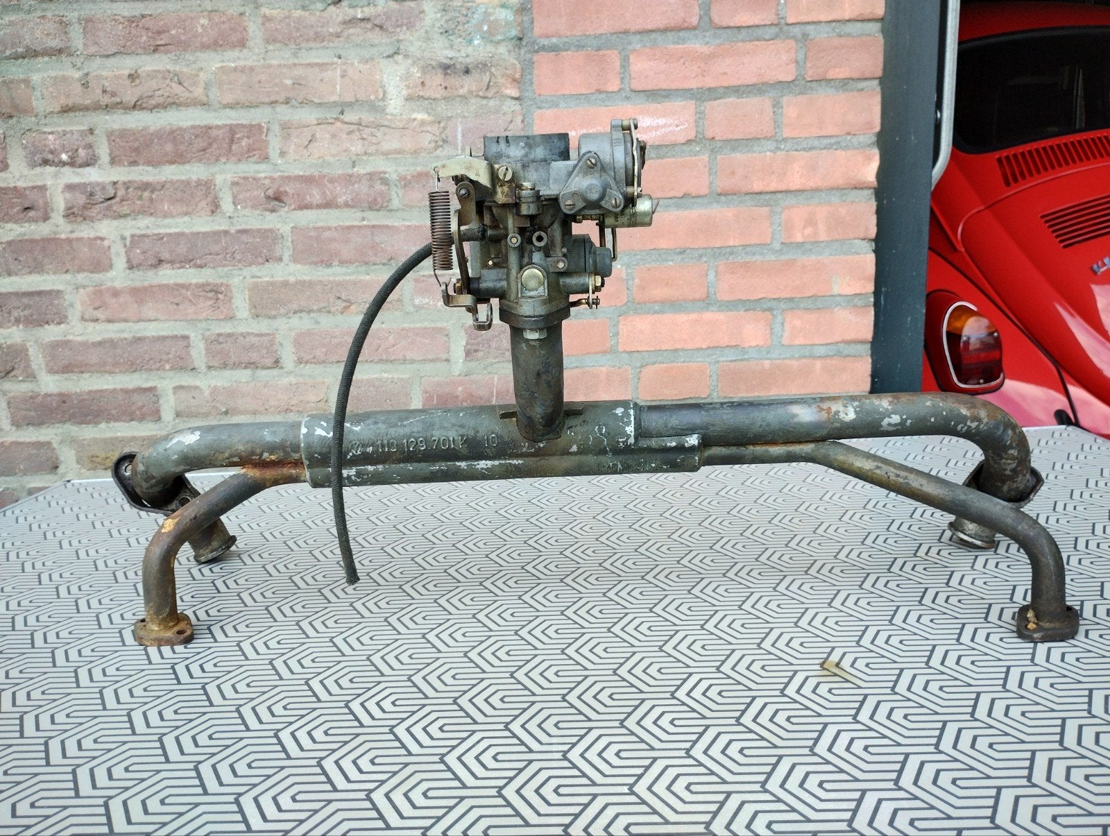 VW kever 1200 spruitstuk + carburateur 30 pict, Ophalen of Verzenden